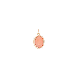 Coral Bezel Pendant - Anne Sportun Fine Jewellery