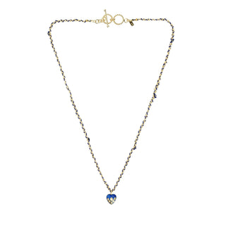 N° 782 Navy Heart Braided Gold Necklace / Bracelet - Anne Sportun Fine Jewellery