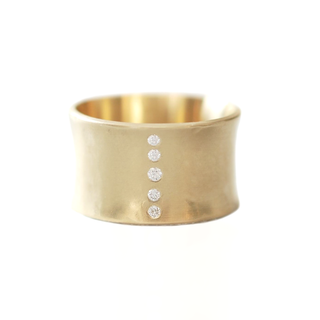 Cigar Band with Diamonds | 18k - Anne Sportun Fine Jewellery