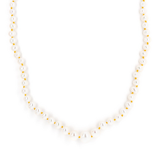 Tied Graduated Pearl Necklace