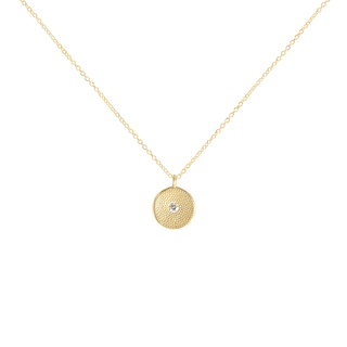 Gold 'Stardust' Cup Pendant - Anne Sportun Fine Jewellery