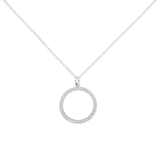"Everlasting Love" Diamond Pave Open Circle Necklace - Anne Sportun Fine Jewellery