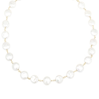 Coin Pearl Tied Necklace - Anne Sportun Fine Jewellery