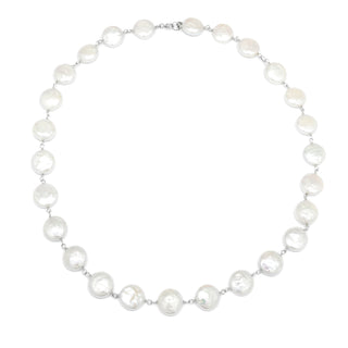 Coin Pearl Tied Necklace - Anne Sportun Fine Jewellery