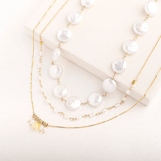 Coin Pearl Tied Necklace - Anne Sportun Fine Jewellery