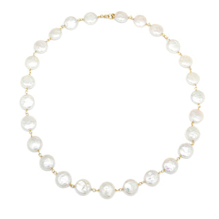 Coin Pearl Tied Necklace - Anne Sportun Fine Jewellery
