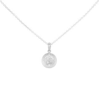 12mm 'Boulder' Dancing Diamond Disc Necklace - Anne Sportun Fine Jewellery