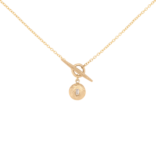 Diamond Window 'Boulder' Disc Toggle Necklace - Anne Sportun Fine Jewellery
