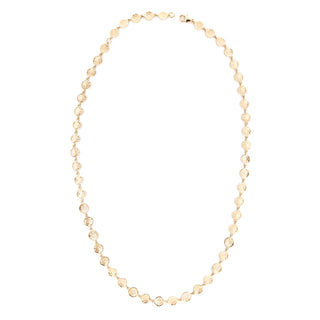 Diamond Spray Mini Hammered Disc Necklace - Anne Sportun Fine Jewellery