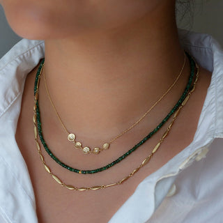 Solid 'Pebble' Gold Necklace - Anne Sportun Fine Jewellery