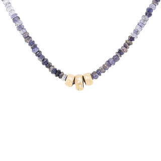 Natural Gemstone Triple 'Boulder Bead' Necklace - Anne Sportun Fine Jewellery