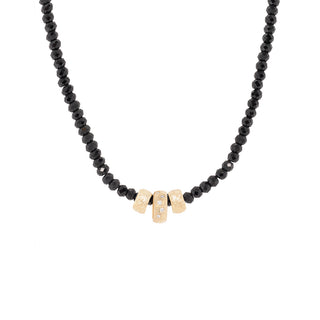 Natural Gemstone Triple 'Boulder Bead' Necklace - Anne Sportun Fine Jewellery