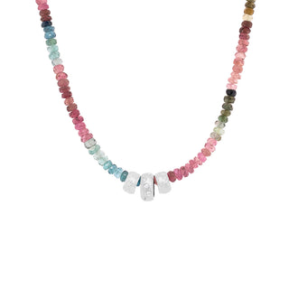Natural Gemstone Triple 'Boulder Bead' Necklace - Anne Sportun Fine Jewellery