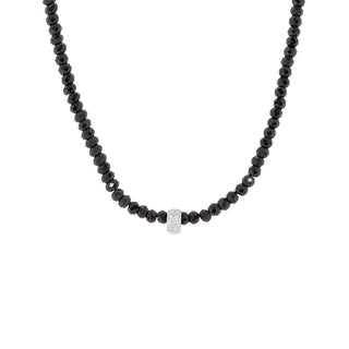 Natural Gemstone Diamond 'Boulder Bead' Necklace - Anne Sportun Fine Jewellery