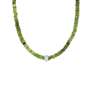 Natural Gemstone Diamond 'Boulder Bead' Necklace - Anne Sportun Fine Jewellery