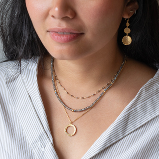 Hand-Tied Cognac Diamond Log Necklace - Anne Sportun Fine Jewellery