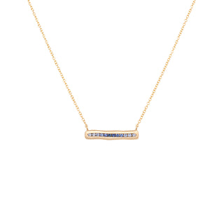 'Cove' Ombre Sapphire Bar Necklace - Anne Sportun Fine Jewellery