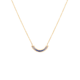 'Cove' Ombre Sapphire Arc Necklace - Anne Sportun Fine Jewellery
