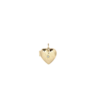 Lilou Diamond Heart Locket Charm - Anne Sportun Fine Jewellery