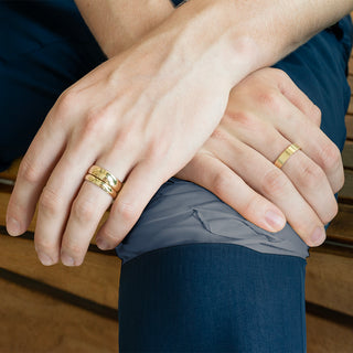 5mm Flat Top Cigar Band - Anne Sportun Fine Jewellery
