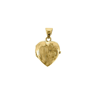 Flower Heart Locket | 10k - Anne Sportun Fine Jewellery
