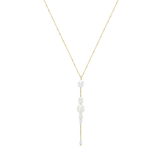 Palazzo Pearl Drop Necklace