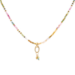 Gemstone Charm Clasp Necklace - Anne Sportun Fine Jewellery