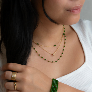 Small Diamond Pave Boulder Bead Charm - Anne Sportun Fine Jewellery