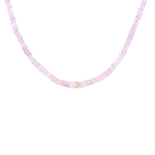 *One of a Kind* Light Pink Sapphire Beaded Necklace - Anne Sportun Fine Jewellery