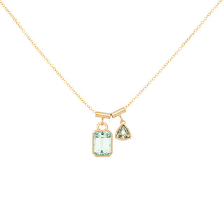 One of a Kind Tourmaline and Sapphire Duet Necklace - Anne Sportun Fine Jewellery