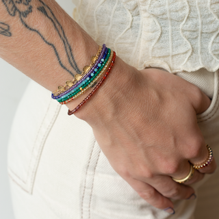 5 Hammered Disc Bracelet - Anne Sportun Fine Jewellery