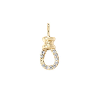 Pave Diamond Swivel Charm Clip - Anne Sportun Fine Jewellery
