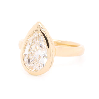 Custom 'Piper' 1.33ct Vintage Pear Diamond