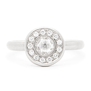 Rose Cut Diamond with Halo - Final Sale - Anne Sportun Fine Jewellery