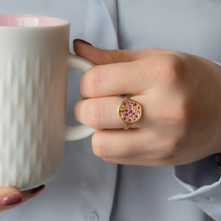 Sapphire 'Sunburst' Ring - Anne Sportun Fine Jewellery