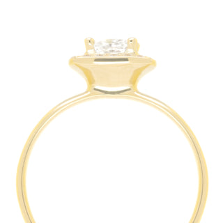0.71ct Brilliant Cushion Diamond with Pave Halo Ring - Anne Sportun Fine Jewellery