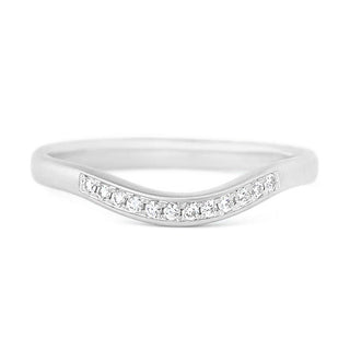 Diamond Wave Cup Jacket Band - Anne Sportun Fine Jewellery