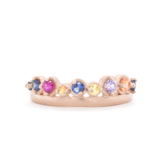 Multi Sapphire Crown Band - Anne Sportun Fine Jewellery