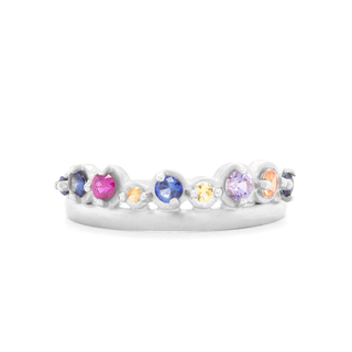 Multi Sapphire Crown Band - Anne Sportun Fine Jewellery