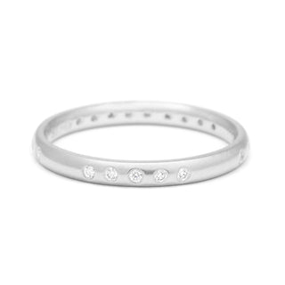 Scattered Diamond Gold Band