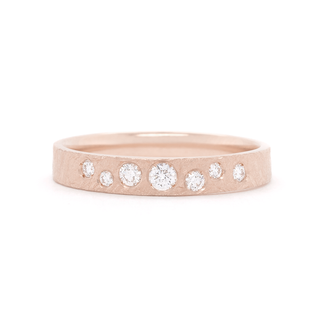 3mm 'Boulder' Diamond Mini Cigar Band - Anne Sportun Fine Jewellery