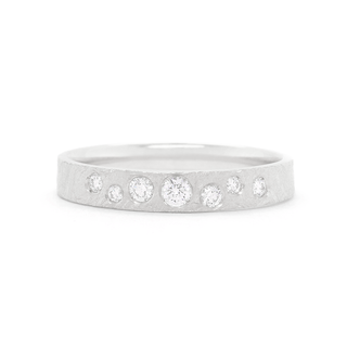3mm 'Boulder' Diamond Mini Cigar Band - Anne Sportun Fine Jewellery