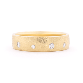 5mm 'Boulder' Dancing Diamond Cigar Band - Anne Sportun Fine Jewellery
