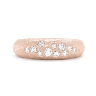 6mm 'Boulder' Diamond Bombe Ring