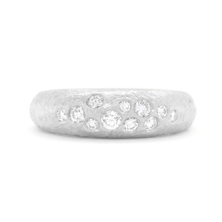 6mm 'Boulder' Diamond Bombe Ring