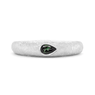 Pear Green Tourmaline 'Boulder' Bombe Ring - Anne Sportun Fine Jewellery