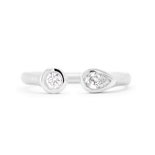 Open 'Boulder' Double Diamond Ring - Anne Sportun Fine Jewellery