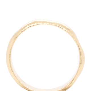 Wide Micro-Hammered 'Wonky' Stacking Band