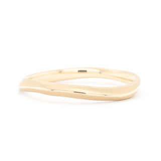 Narrow Organic 'Flow' Knife Edge Ring