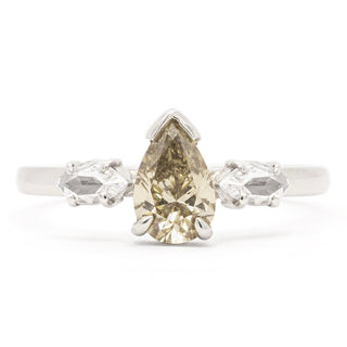 Champagne Diamond Pear and Marquises Diamond Ring - Anne Sportun Fine Jewellery